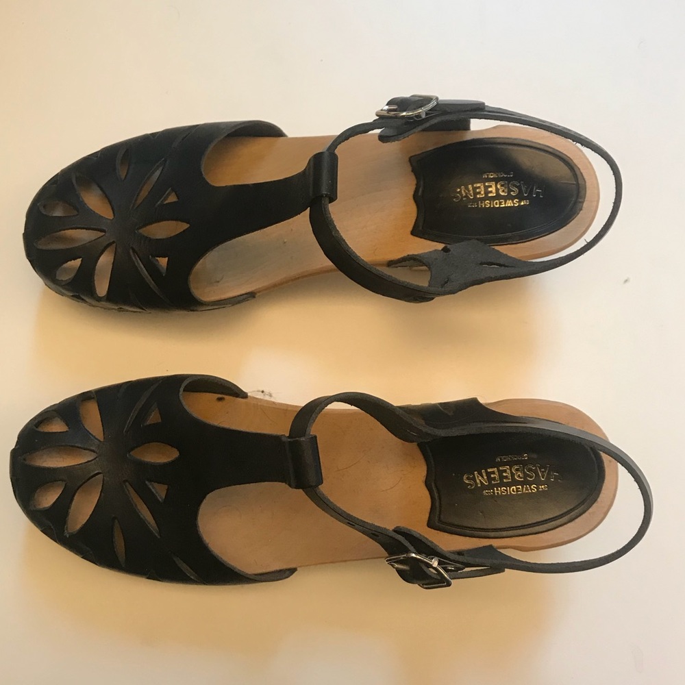 Swedish Hasbeens Lacy Sandal size 39EU OR 8 US